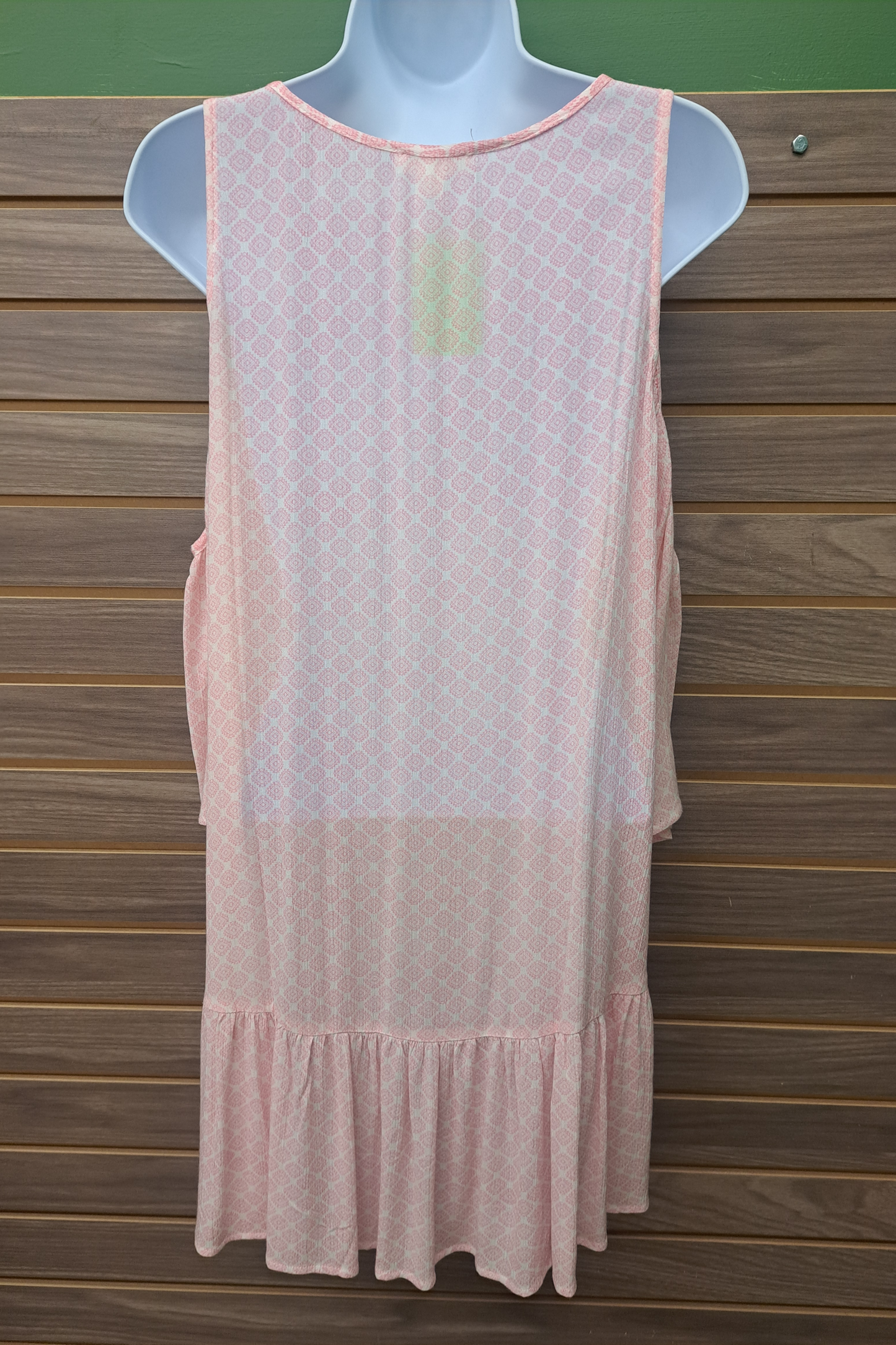 Cold shoulder Pink embroideRed tunic