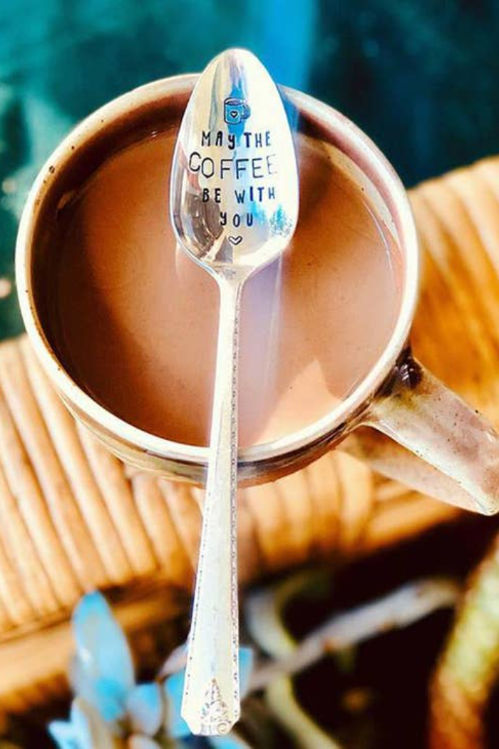 Coffee, Cocoa, Tea, Stamped Spoons