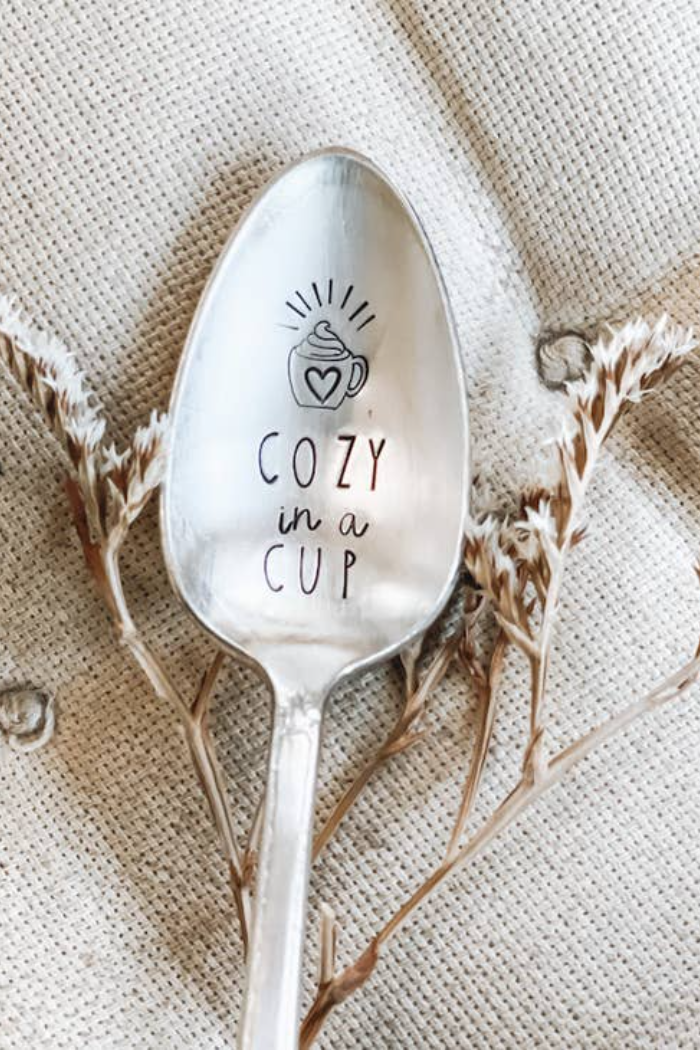 Coffee, Cocoa, Tea, Stamped Spoons