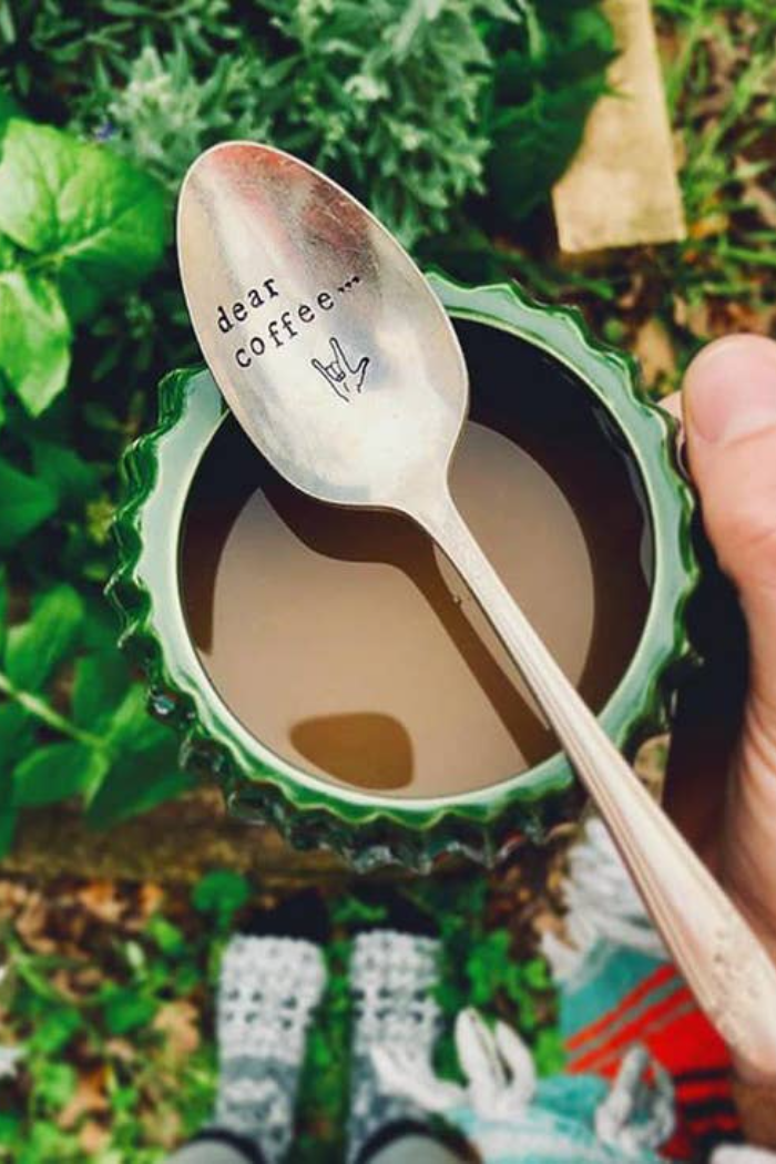Coffee, Cocoa, Tea, Stamped Spoons