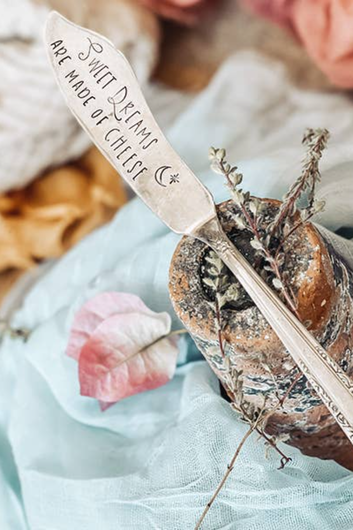 Hand Stamped Vintage Spreader