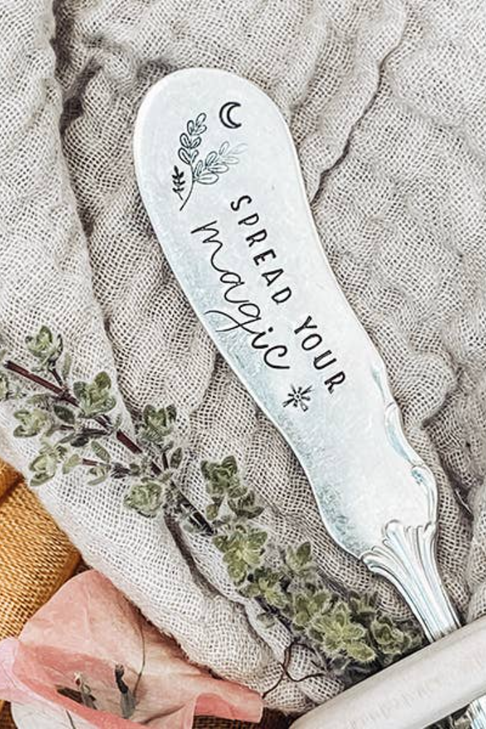 Hand Stamped Vintage Spreader