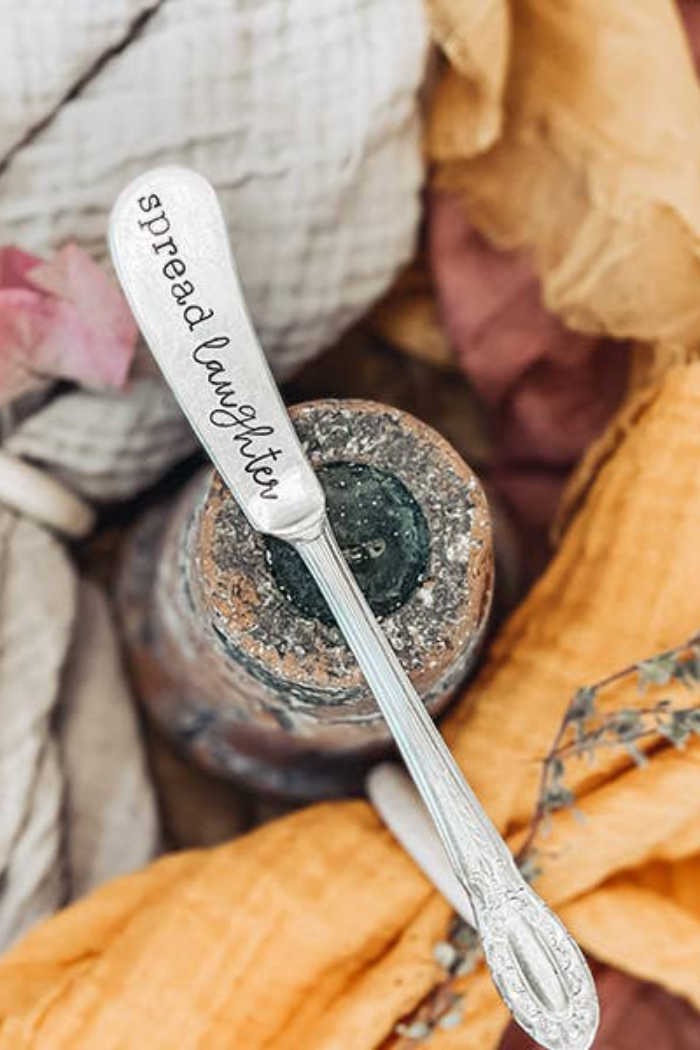 Hand Stamped Vintage Spreader