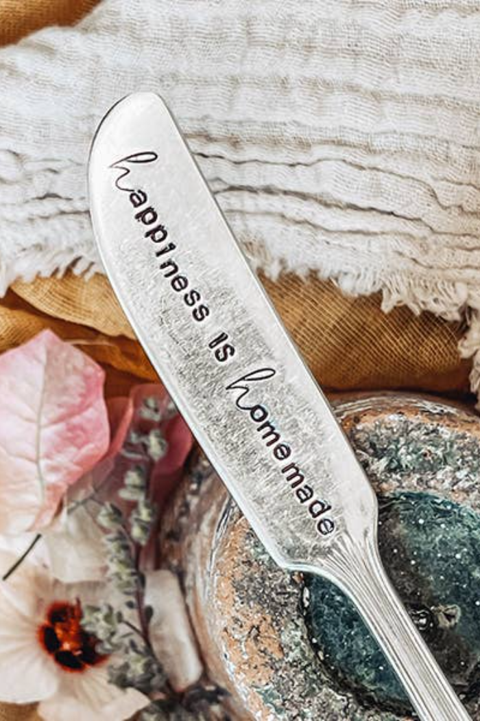 Hand Stamped Vintage Spreader
