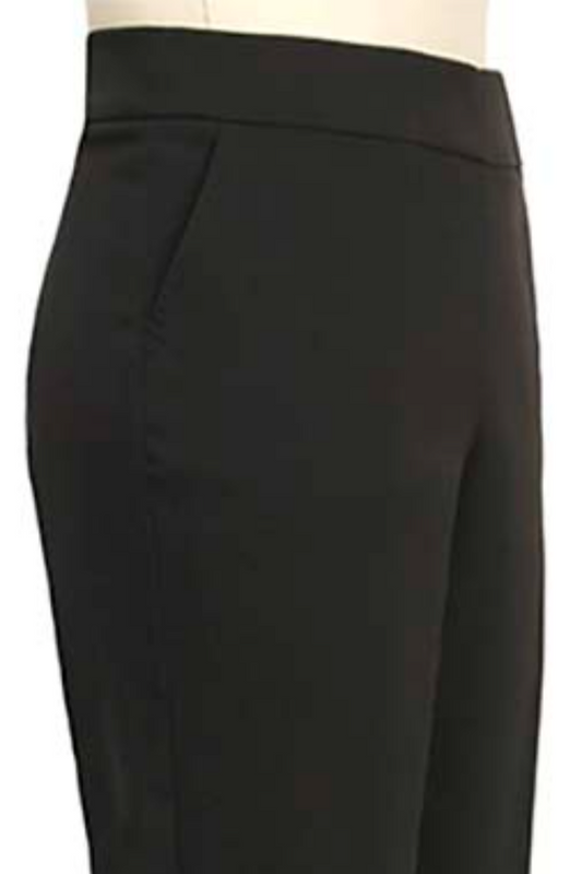 Pull on black pant - short