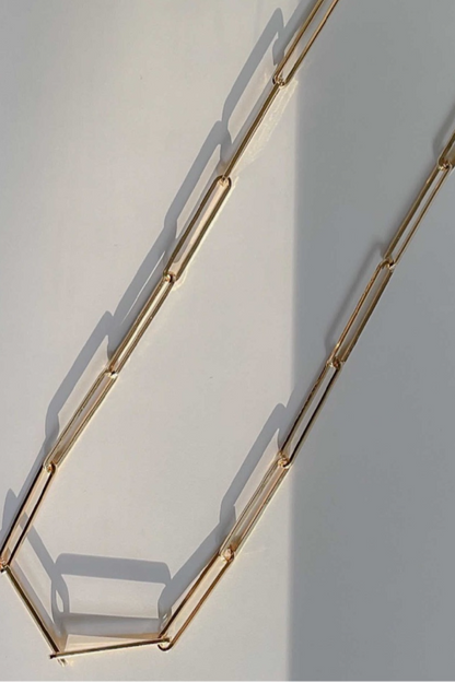 Leyla Long Paperclip Necklace