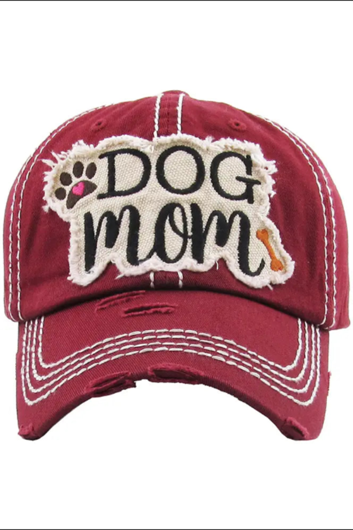 DOG mom Vintage Baseball Cap