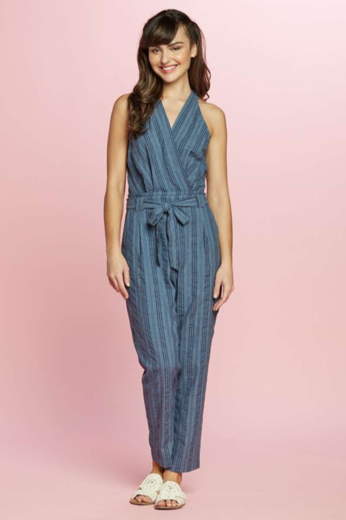 Surplice Neck Jumpsuit