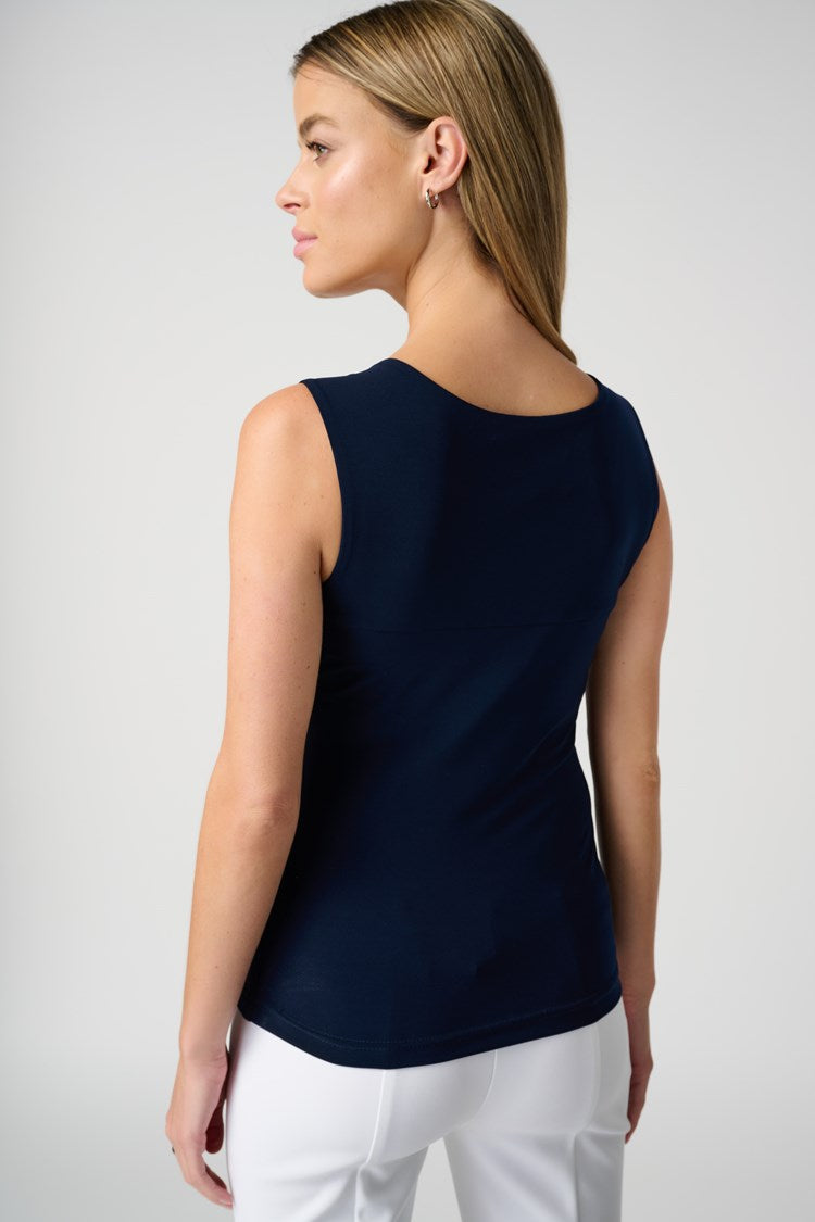Classic Square Neck Cami - Midnight Blue