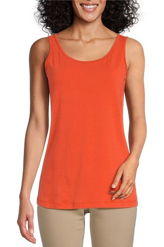 Double Scoop Neck Tank