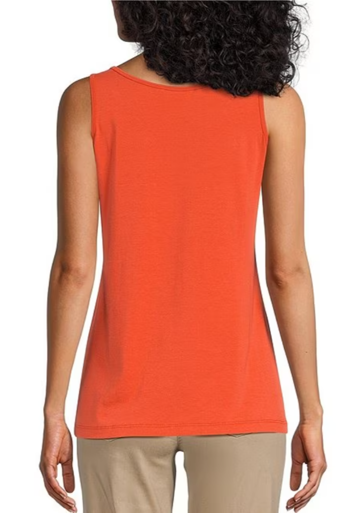Double Scoop Neck Tank