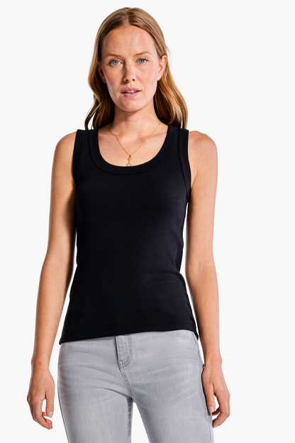 Knit Rib Scooped Tank