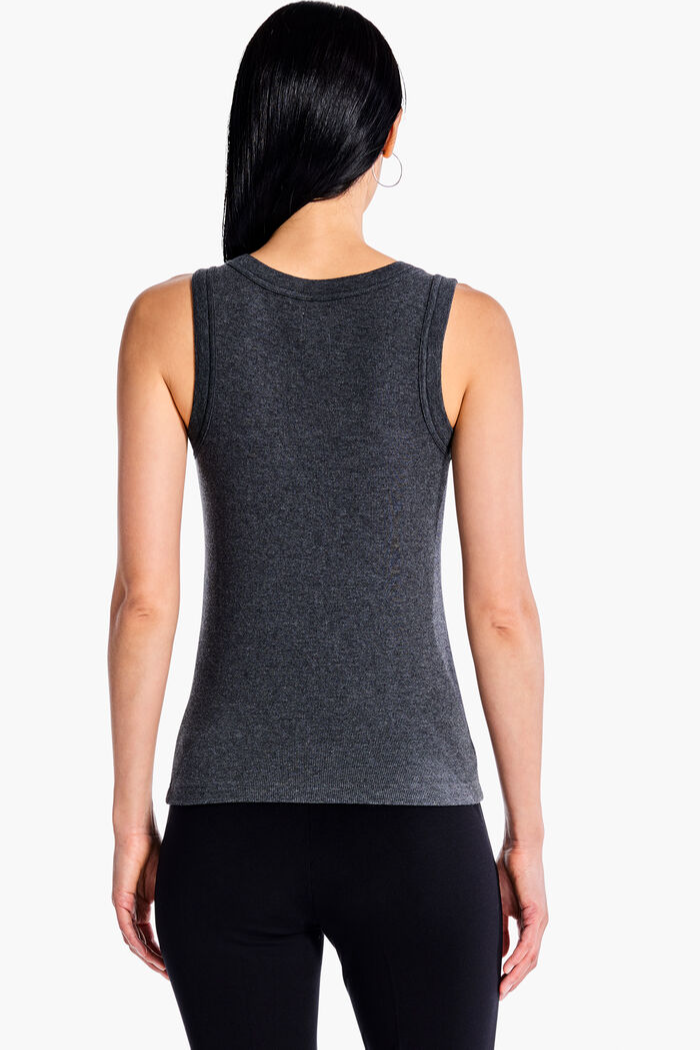 Knit Rib Scooped Tank