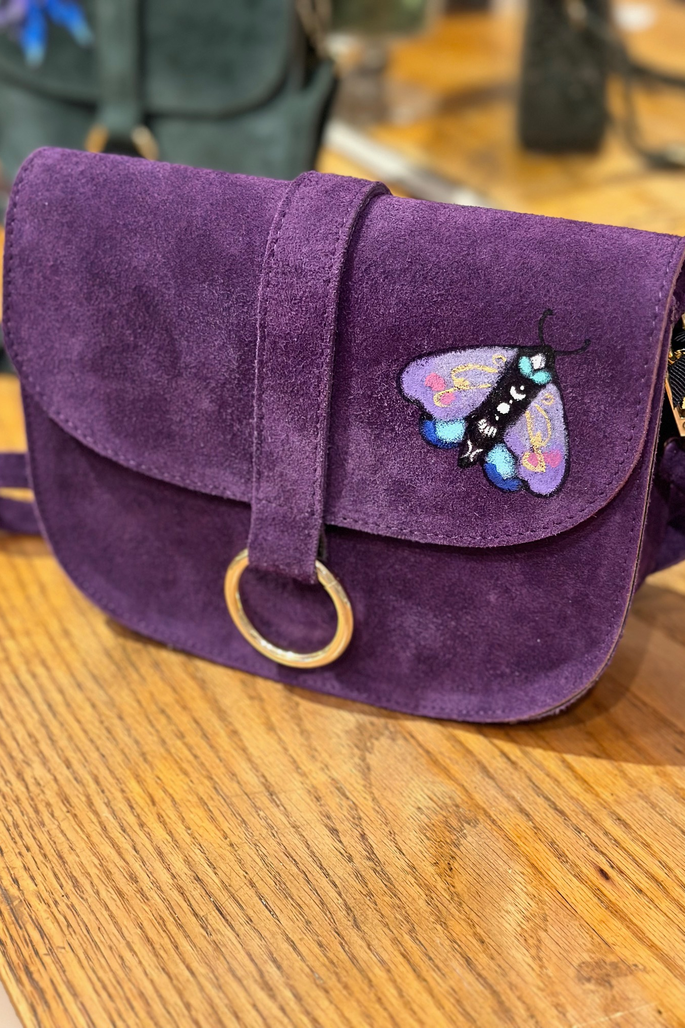 Handpainted Crossbody Bag