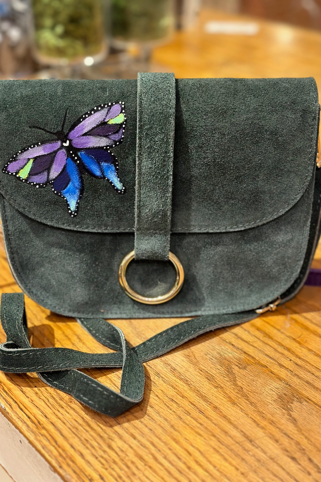 Handpainted Crossbody Bag