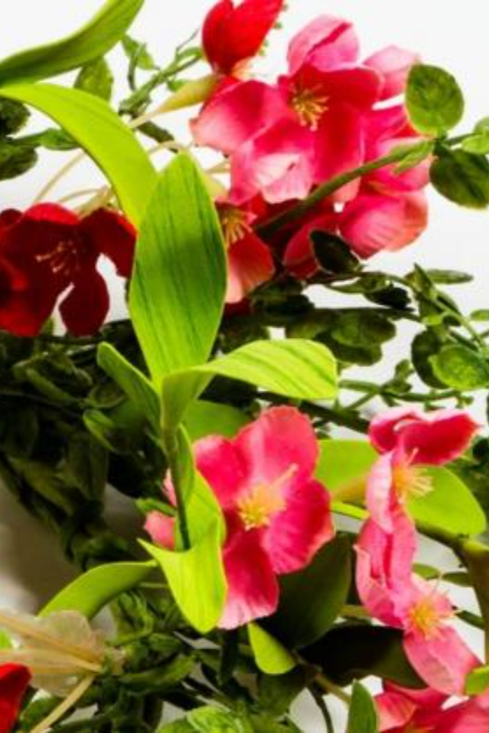 Geranium candle ring
