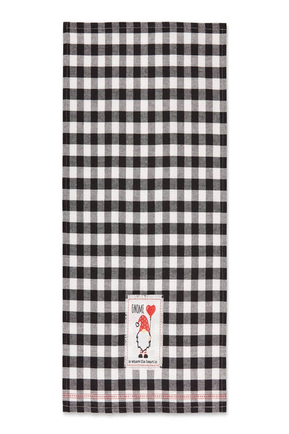 Gnome Heart Embellished Dishtowel