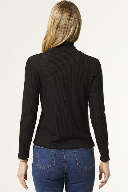 Hazel Mock Neck Top Curvy