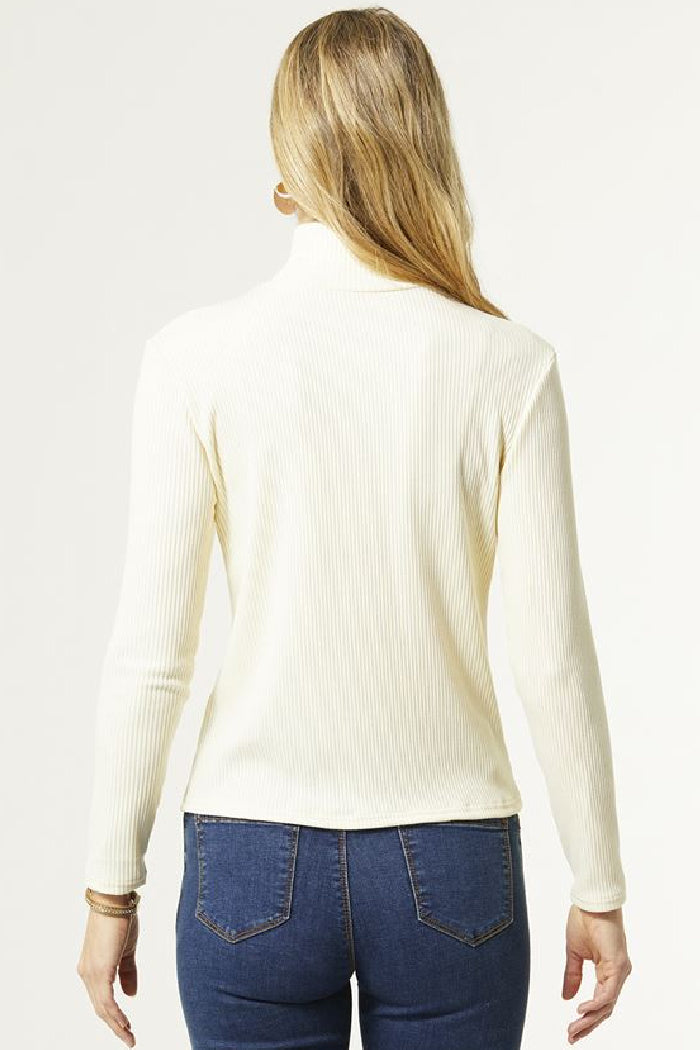 Hazel Mock Neck Top Curvy