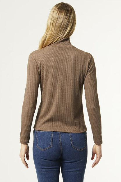 Hazel Mock Neck Top Curvy