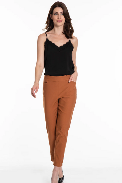 PULL-ON ANKLE PANT WITH RING HEM VENTS