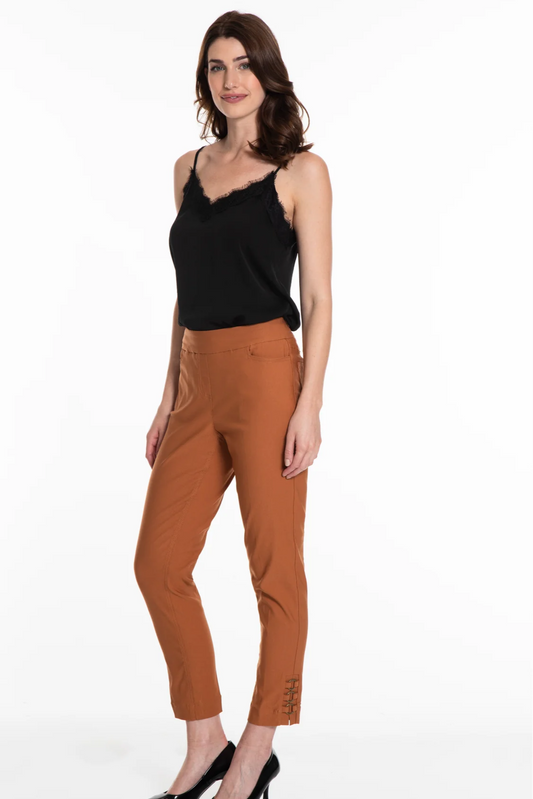 PULL-ON ANKLE PANT WITH RING HEM VENTS