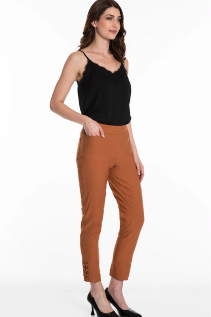 PULL-ON ANKLE PANT WITH RING HEM VENTS