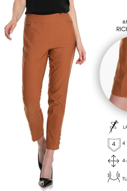 PULL-ON ANKLE PANT WITH RING HEM VENTS