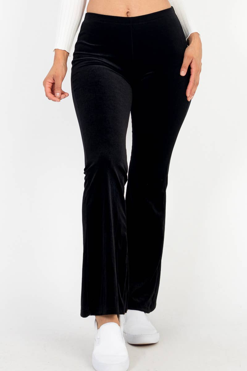 High Waist Velour Pants