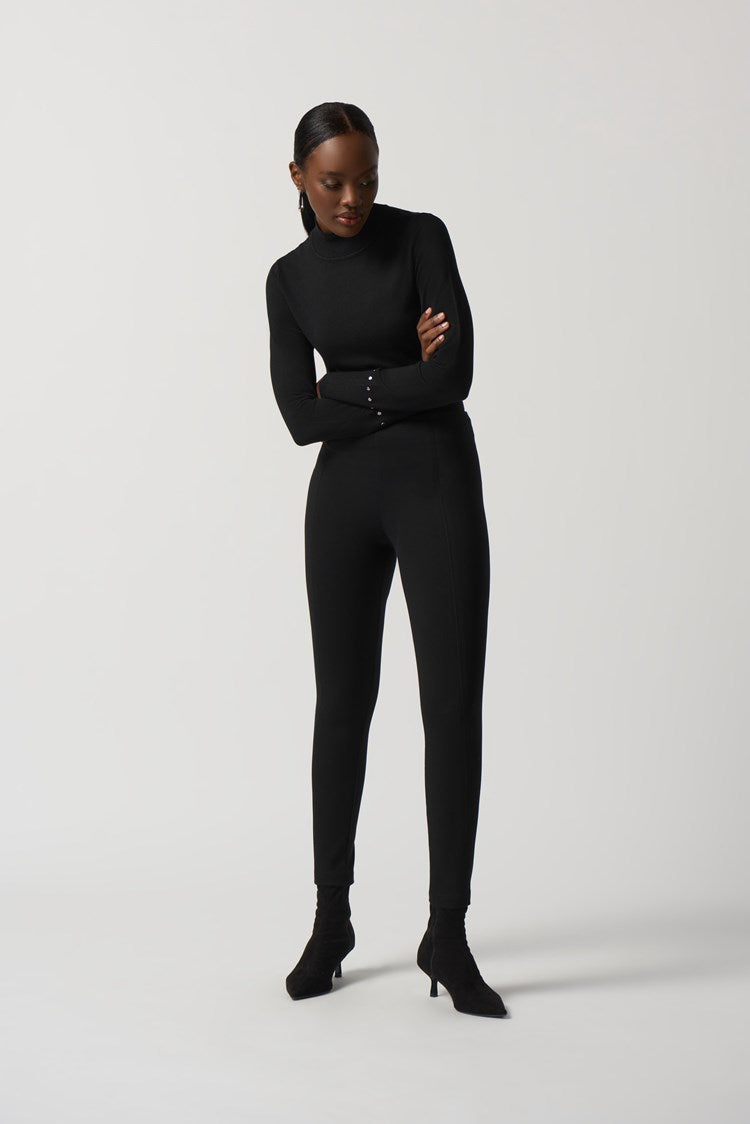 Mock Neck Sweater - Black