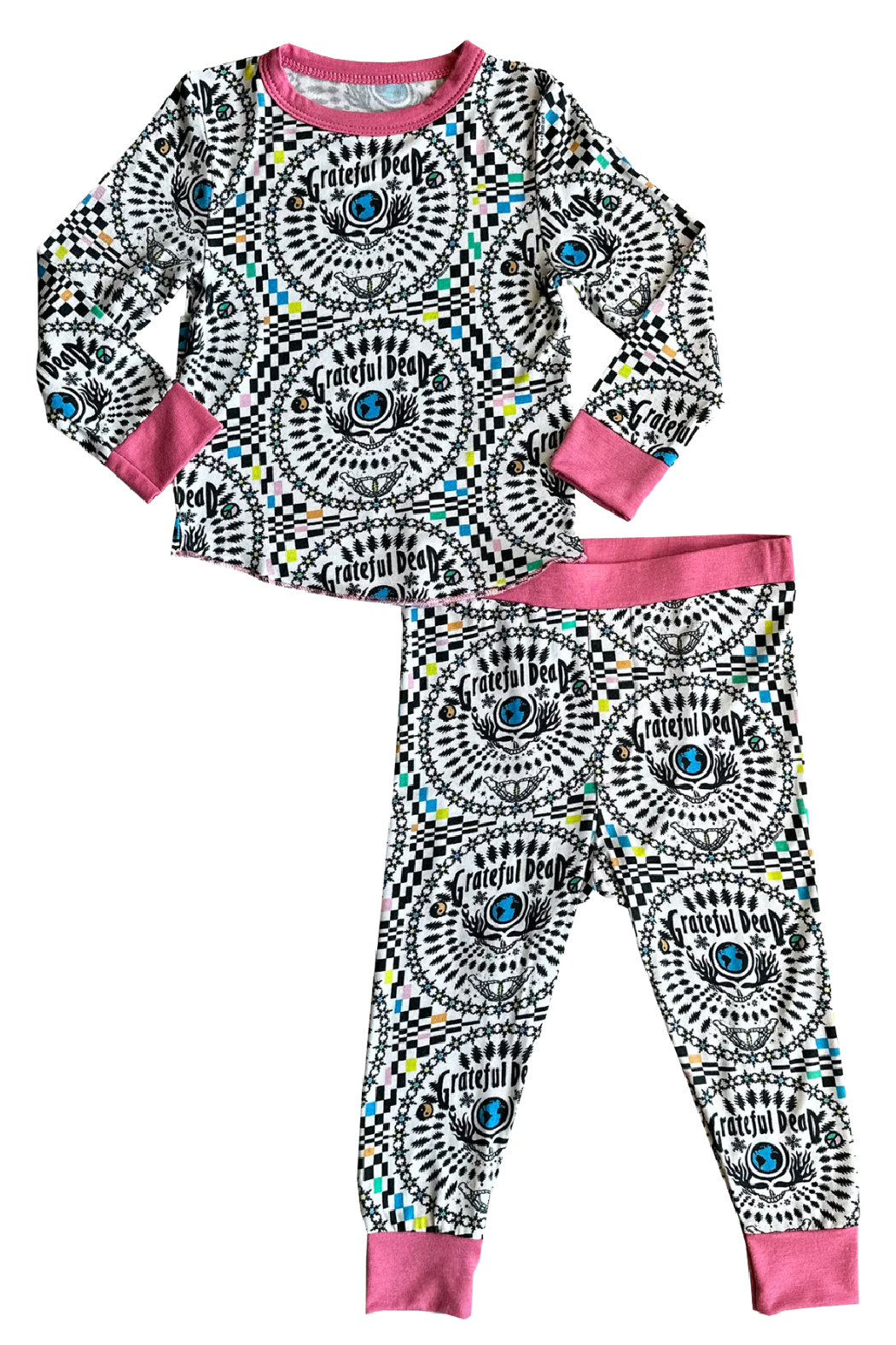 Grateful Dead Pink Thermal Set