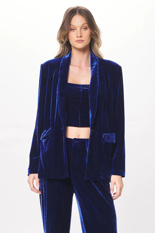 Oversized Velvet Blazer