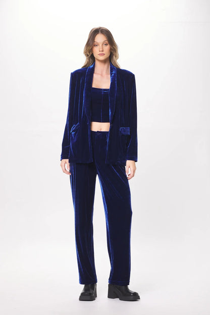 Oversized Velvet Blazer
