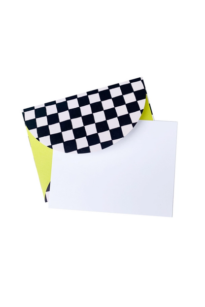 Flat Card With Printed Envelope Set