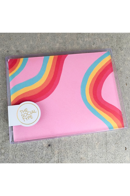 Flat Card With Printed Envelope Set
