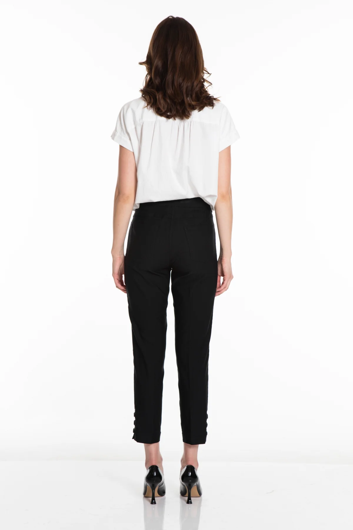 PULL-ON ANKLE PANT WITH RING HEM VENTS