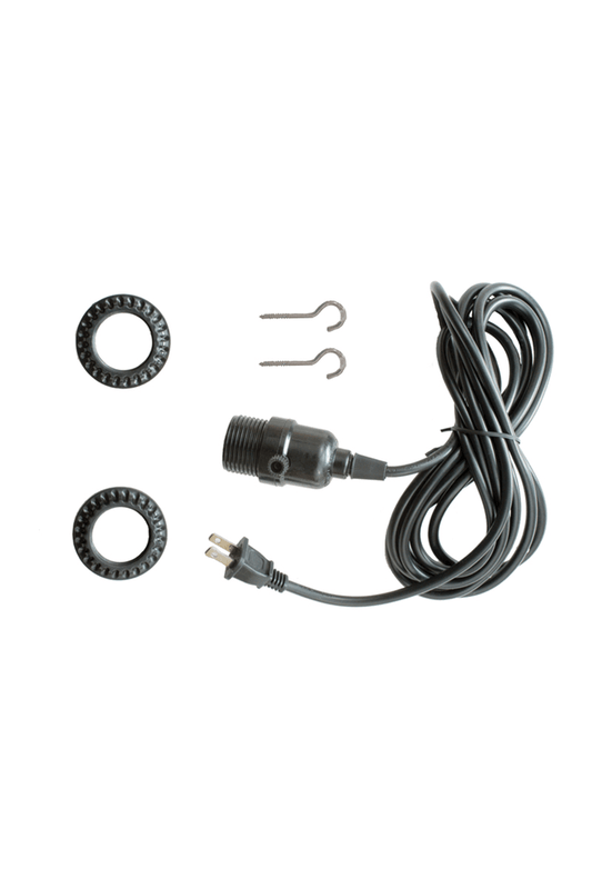 Lamp Cord with Cup Hooks (2 prong)
