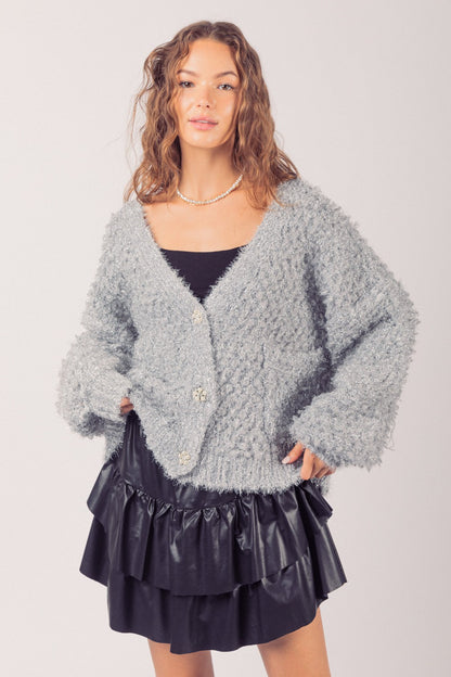Glitz Cardigan w/ Pearl Buttons