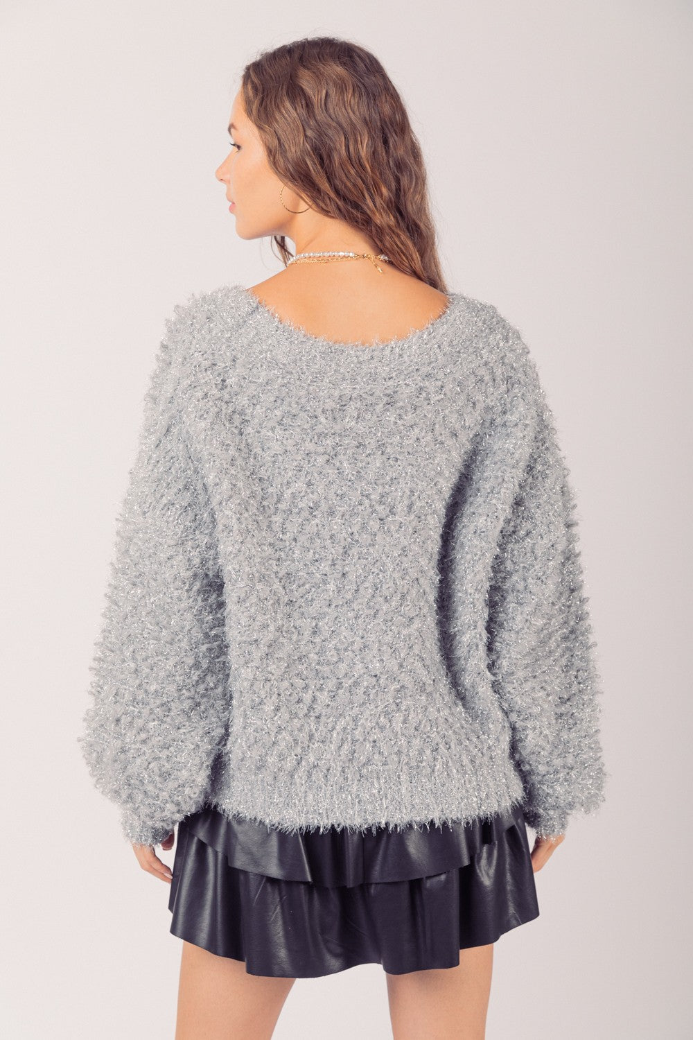 Glitz Cardigan w/ Pearl Buttons