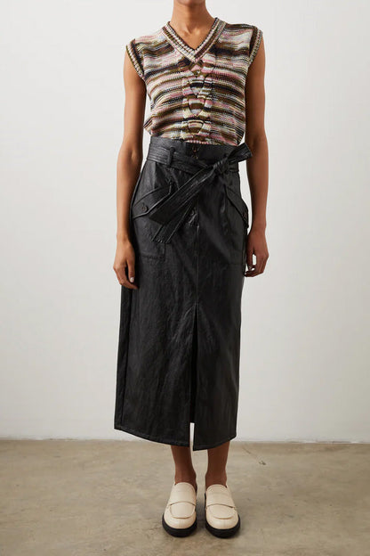 Edem Faux Leather Skirt