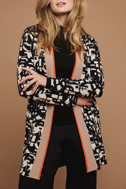 Kate Graphic Long Cardigan