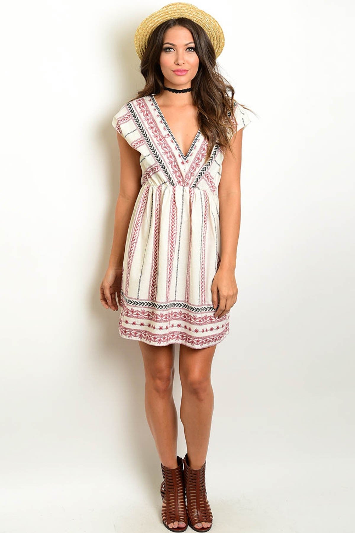 Cotton Wool Natural Print Dress