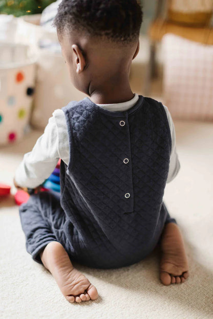 Cozy Romper Overalls Quilted