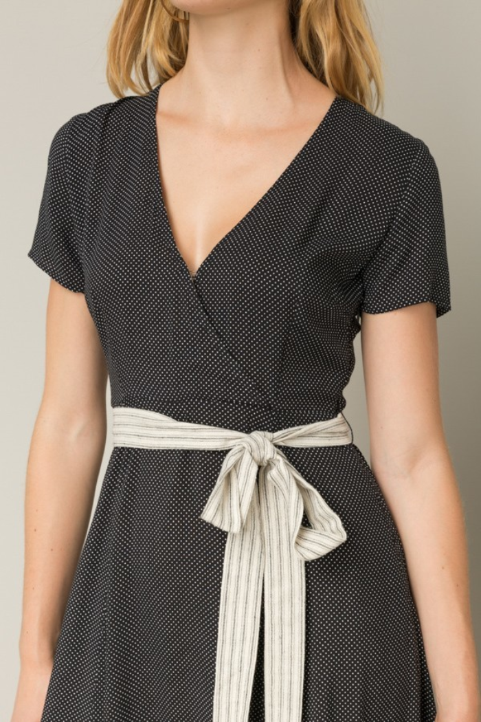Mini Polka Dots Maxi Dress