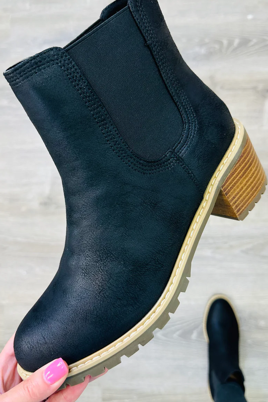 Corkys Black Distressed Cauldron Boots