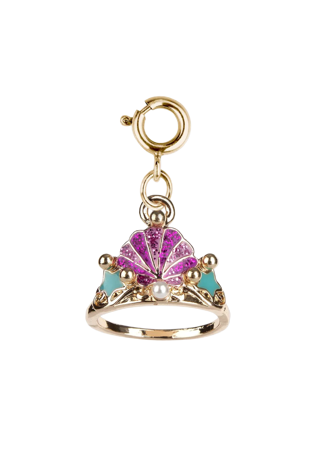 Gold Mermaid Tiara Charm