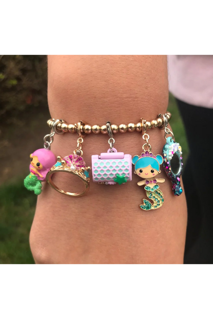 Gold Mermaid Tiara Charm