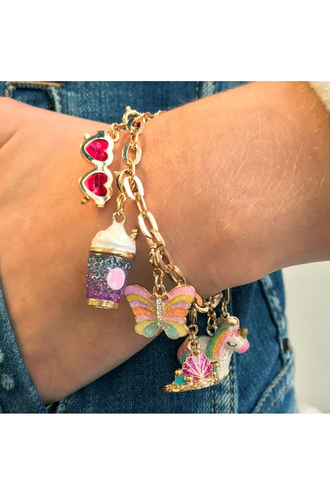Gold Heart Sunglasses Charm