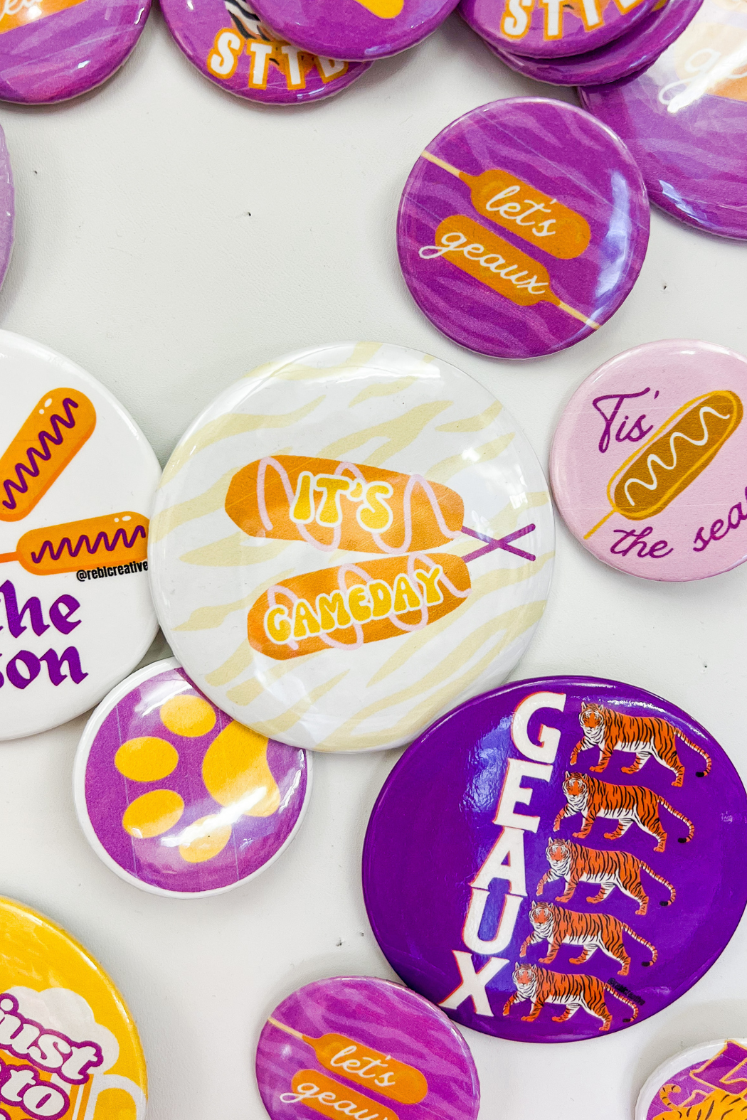 3 in Gameday Buttons
