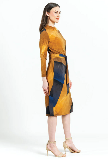 Tie-waist Pocket Midi-Dress